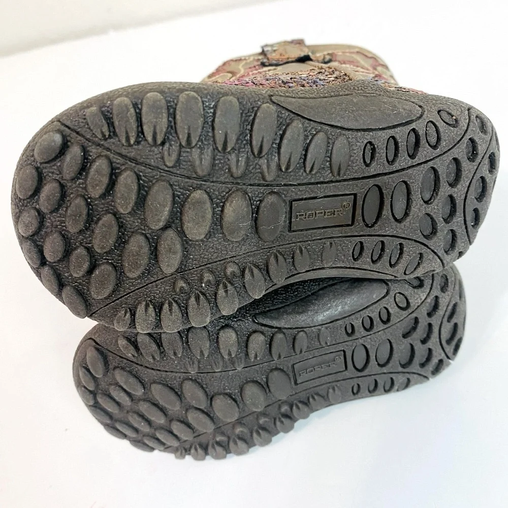 Roper Cowbabies Glitter Aztec Boot Size 3